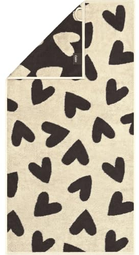 Cawö Handtücher Heart Beats Hearts 6275 Basalt - 37