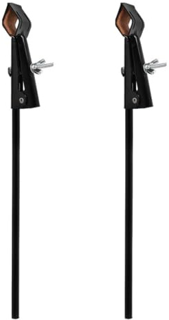 KICHOUSE 2pcs Iron Lab Beaker Clamps with Stable Support for Holding Test Tubes and Flasks, Adjustable Flask Holder Stand for Biology and Chemistry Labs