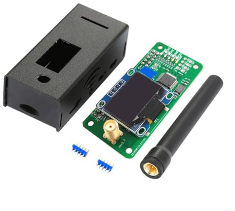 Micpointik für mmdvm Hotspot UHF VHF für DMR P25 D-STAR für fusion, für oled Display, 10mW, für sma Anschluss, Aluminium Gehäuse, Pi 3B Kompatibel, Digitaler Amateurfunk