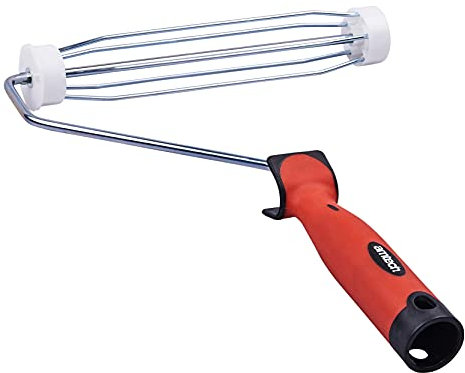 Amtech G4410 9” Paint Roller Frame (225mm), Smooth and Even Roll Cage Frame with Soft Grip Handle