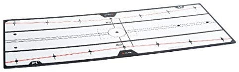 Pure2Improve Golf Putten Spiegel, 21 Zoll (53.5 x 20.5 cm), Schwarz, Rechts, Regulär, 1 Grad, Golfschläger, Golfer, Erwachsene (Erwachsene), Unisex