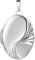 Medaillon XXL teilmattiert mattiert verziert oval 925 Sterling Silber mattiert zum öffnen für Bildereinlage 2 Fotos Amulett Verzierung - Randverzierung von Haus der Herzen® mit Schmuck-Etui
