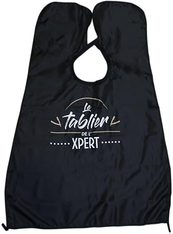The Barb Xpert ESPRIT GENTLEMAN - Tablier à Barbe avec Ventouse, by Franck Provost - Imperméable, Ergonomique - Accessoire de Rasage pour l’Entretien de la Barbe