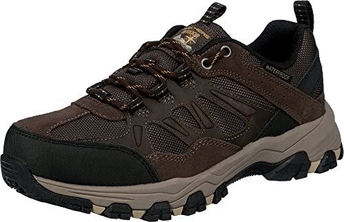 Skechers Selmen-Enago Herren-Wanderschuhe, Schokolade, 41 EU