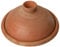 Simandra Tajine I Tontopf zum Garen I unlasierter Schmortopf I 24 cm Durchmesser