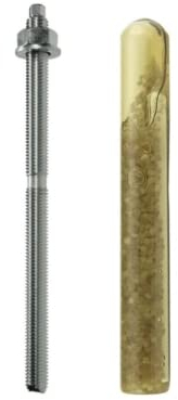 BATIFIX Set 10 Stück Verbundanker Patrone + Ankerstange M8 x 110 - Edelstahl A4 I Styrolfrei Option 1 I Schwerlast-Anker I Schwerlast-dübel I Gewinde