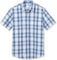 Amazon Essentials Men's Regular-Fit Short-Sleeve Poplin Shirt, Blue Checked, M