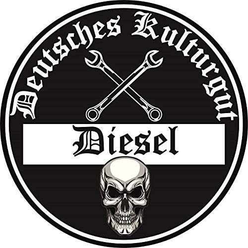 Aufkleber Sticker Feinstaub Umwelt Plakette Diesel Schwarz JDM Tuning Fun Lustig Auto Motorrad LKW 2 Stück! Autoaufkleber Fahrverbot Umweltzone Deutsches Kulturgut