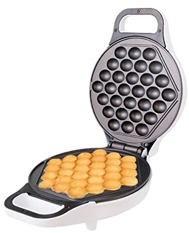 Gaufrier Oeufs de Hong Kong par StarBlue – Réalisez des Gaufres Œufs ou Boules, Bubble ou Egg Waffles, Eggettes, Gai Dan Jai en Moins de 5 Minutes, Prise Europe