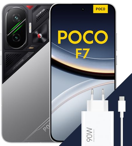 POCO F7 Smartphone, 12+512GB, Argento, Snapdragon® 8s Gen 4 Flagship