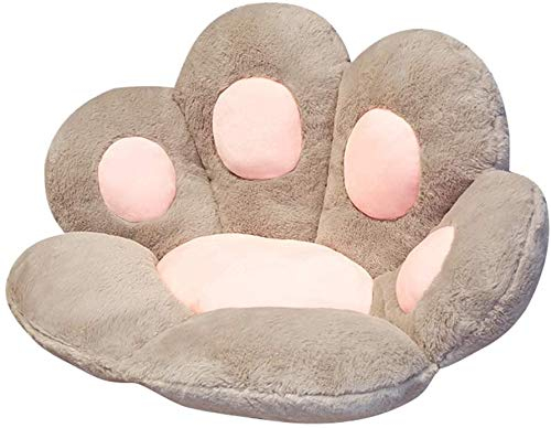 Niedliches Sitzkissen, Plush Kissen, Katzenpfoten-Stuhlkissen Schreibtischstuhlkissen, Kawaii Sofa Warme Hautfreundliche Bodenmatte Winter Plüsch Kissen für Kinder & Erwachsene, 60x70cm Type B