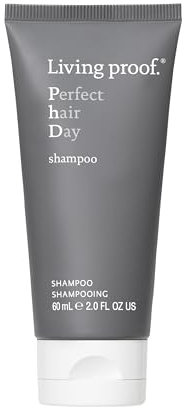 Living Proof Perfect Hair Day Shampoo | All-in-One Feuchtigkeitsshampoo für Geschmeidigkeit, Volumen, Pflege, Kräftigung und Glättung der Haare | Vegan, ohne Parabene, Silikone, Sulfate | 60ml