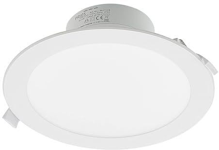PRIOS LED Rida (Modern) in Weiß aus Aluminium (1 flammig,) Badezimmerleuchte