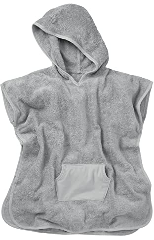 Rotho Babydesign Baby-Badeponcho one size - Baby-Badeponcho - Einheitsgrösse - Babyponcho - Babytuch - Babybadetuch - Babyhandtuch - grau