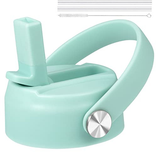 Couvercle de paille pour bouteille Hydro Flask à large goulot - Couvercle de paille flexible avec paille pour bouteille Hydro Flask à large ouverture de 30,5 à 40,5 cm, 40,5 ml, 1,8 l, 1,8 l, 1,8 l