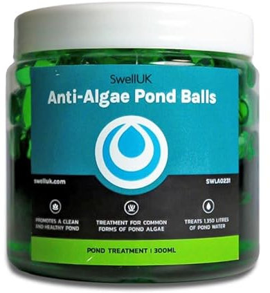 Swell Anti Algae Pond Balls 300ml tub. Pond Algae Remover and Pond Cleaner