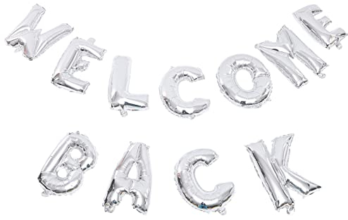 PRETYZOOM 1 Satz Alphabet-luftballons Aluminiumfolie Ballon Welcome Back Banner Helium Ballons Luftballons Buchstaben-aluminium-ballon Heliumballons Latexballons Zubehör Haushalt Büro