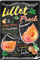 WOGEKA ART Retro Blechschild - LILLET Peach - Cocktail Rezept als Geschenk-Idee zum Geburtstag Weihnachten zur Deko für Haus-Bar Pub Kneipe 20x30 cm Vintage-Design Metall 549