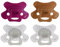 Difrax Tétine 18 Mois et Plus– Sucette Naissance avec Tétine Silicone – 18+ - Facile à Accepter - un Apport Optimal d'Air – Tutute Bébé 18-36 Mois – Mûre Sauvage & Cannelle – 4 Pièces