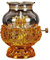 Moddeny Öllampe, Metall Glas Petroleumlampe, 5,3 in Indoor Windproof Öl-Laterne, Retro Home Decoration Öllampen, für Mini Kerosinlampe für Schlafzimmer, Esszimmer, Studie