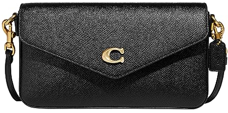 COACH Cross Grain Leather Wyn Crossbody Black One Size