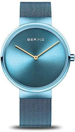 Bering Armbanduhr analog Quarz mit Milanaise-Armband 14539-388