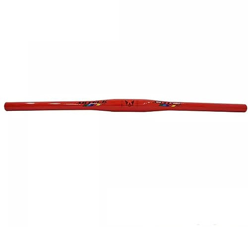 FukkeR 31.8mm Fahrradlenker Rennrad Flat Lenker Für Downhill BMX DH XC AM FR 620mm MTB Lenkerstange Aus Aluminiumlegierung Ultraleichter (Color : Red, Size : 620mm)