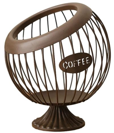 MagiDeal Cestello Porta cialde caffè Gabbie per Capsule caffè Organizzatore cialde caffè Porta cialde caffè per Bar Ristorante, Marrone