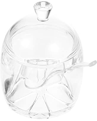 Milisten Gewürzglas Gewürzdose Vorratsdosen Aus Glas Honig Gewürzflaschen Klarer Behälter Vorratsdose Mit Löffel Behälter Mit Löffeln Und Deckeln Acryl Kombination Haushalt