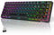 RK ROYAL KLUDGE RK G68 Teclado Inalambrico Mecanico 65% QWERTY US RGB Teclado Gaming Bluetooth/2.4Ghz/USB-C Teclas PBT Marco extraíble 3150 mAh Interruptor Rojo Hot Swap, Negro