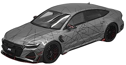 CHENXIAOLAN Miniaturmodelle Für Audi ABT RS7-R 1:18 Legierung Sportwagen Modell Druckguss Miniaturmodell Spielzeug Fertige Sammlung Fertigmodell