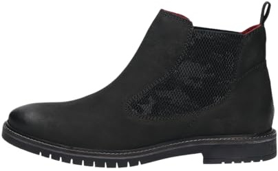 bugatti Herren Chelsea Boots, Männer Stiefeletten,Schlupfstiefel,flach,Stiefel,Bootee,Booties,halbstiefel,Kurzstiefel,schwarz (1000),46 EU / 11 UK