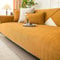 Gluhbirnen Sofa Überwurfdecke, Sofa Überzug, Sofadecken für Sitzfläche rutschfest, Überwurfdecken für Sofa, Fischgrätenstruktur, Hund Katze Sofa Überwurf Sofaschutz, Karamell-Orange, 70 * 210CM