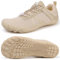 ziitop Chaussures Pieds Nus Femme Homme Chaussures Pieds Larges Barefoot Minimalistes Chaussures Confort Chaussure de Trail Running Marche Sport Casual Fitness Blanc cassé 36 EU