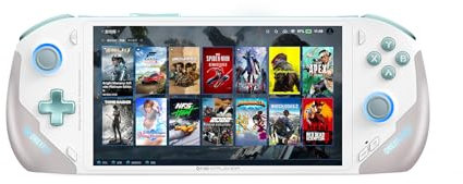ONE XPLAYER OneXfly Handheld Gaming PC with 7 1080p 120hz Display, AMD Ryzen 8840U with 32GB RAM 2TB SSD, White