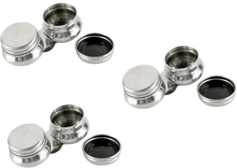 SEWACC 3St Malpinsel Waschtopf ausstecher rentier pinsel halterung decken abdeckung Ölfarbenbecher Tassen bemalen Topf zum Waschen von Aquarellfarbe Clip-Topf Silver Wiederverwendbar