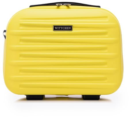 WITTCHEN Skyspeed Line Valigia cosmetica da viaggio Valigia rigida in ABS Borsa da toilette Tracolla da donna Tracolla elastica per bagagli Verde Ryanair/ITA Airways/Wizz Air/Volotea