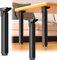 Lot de 4 Pied de Table Rabattable,Pieds Tables Basses Métal Modernes Pieds de Meubles Noirs Pratiques Pieds de Rechange Tables de Chevet et Pieds d'ordinateur Portable