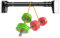 Gardinenstange Ohne Bohren 70-120cm 160-250cm 260-350cm 360-450cm Duschvorhangstange Edelstahl, Vorhangstange Klemmstange Teleskopstange Vorhang für Badezimmer, Duschkabine, Fenster(Schwarz,260-350cm)