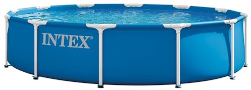 INTEX Metal Frame 12ft x 30in Round Above Ground Swimming Pool