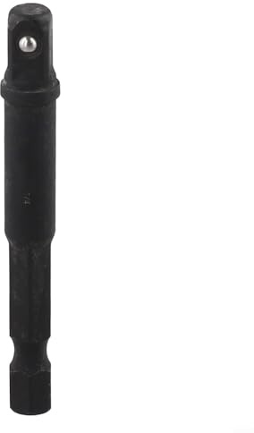 Adaptateur de douille 2 en 1 pour douilles 1/4, 3/8 et 1/2 | Support magnétique en acier au chrome vanadium pour outils électriques, tournevis électriques (6,35 mm)