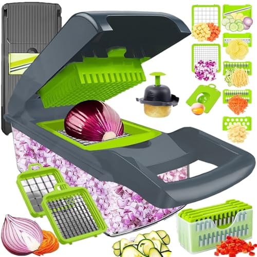 Multifuncional Mandolina de Cocina Profesional, Manual de Cortador Picadora