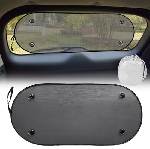 EOYLBFWH Parasol Coche Ventana Trasera Cubierta para Hyundai Santa Fe 2006-2009, Potente Ventosa Visera Malla Parasol Parabrisas Trasero Coche antiuv