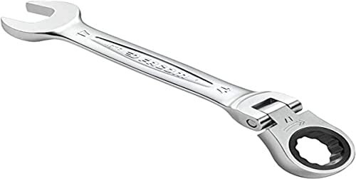 FACOM 467BF.15 Clé Mixte à Cliquet articulées métrique, Argent, 15 mm