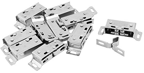 Aexit Housing Oven Door Double Roller Catch Latch Silver Tone 10pcs (4211d21ea394a618160d71b41d5b7696)