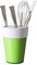 Omada Design Knife Block Universal 6,5 INCH x h 8,66 INCH, White and Colored, Compact and Practical for The Table, Ergonomic and Innovative Design, Trendy Line, Green