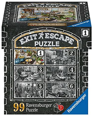 Ravensburger EXIT Puzzle 16877 - Im Gutshaus Küche – 99 Teile Puzzle für Erwachsene und Kinder ab 14 Jahren