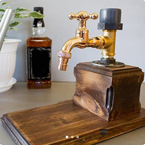 Syfinee 1/2/3 Flaschenregal, Spirituosenspender, Spender für Getränkeweinregal, Alkohol, Whiskyspender, Kranform für festliche Abendessen, Bars und Getränkestationen
