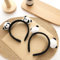 LEEMASING Flauschiges Panda-Haarband für Damen, Mädchen, Kinder, Stirnband, Requisite für Erwachsene, Kinder, Cosplay, Kostüm, Party, Geburtstag, 2 Stück