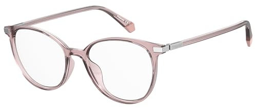 POLAROID Oval ECO POLYAMIDE Brillen in Rosa für Damen, Brille mit Sehstärke, optional mit Sonnenbrillen tönung oder Blaulichtfilter (Modell POLAROID-99)